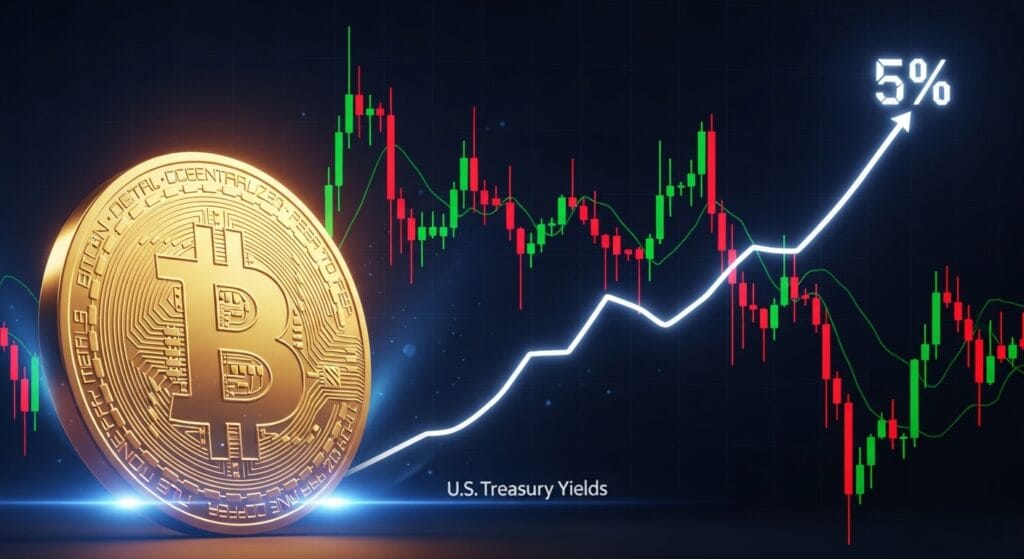 In this Bitcoin price analysis, investors are starting to react to rising U.S. Treasury yields.
