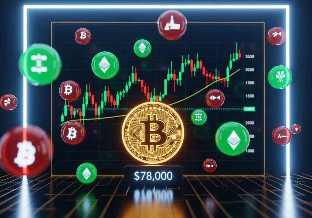 Bitcoin is trading around $77K after testing $78K resistance. Is BTC preparing for a breakout to $80,000? Full market analysis, key levels, and altcoin trends.