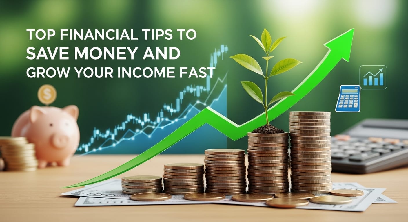 15. Protect Your Finances Finally, make sure your finances are secure. Use strong passwords, avoid scams, and consider insurance where necessary. Protecting your money is just as important as earning and saving it. Final Thoughts Applying the Top Financial Tips to Save Money and Grow Your Income Fast can transform your financial life. By creating a budget, saving consistently, increasing your income, and investing wisely, you can build a strong financial foundation. Remember, success comes from small, consistent actions over time. Stay disciplined, keep learning, and remain focused on your goals. With the right mindset and strategies, you can achieve financial freedom and long-term stability.