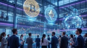 Cryptocurrency market 2026 overview including Bitcoin analysis, Ethereum future, blockchain trends, AI in crypto, and digital finance evolution.